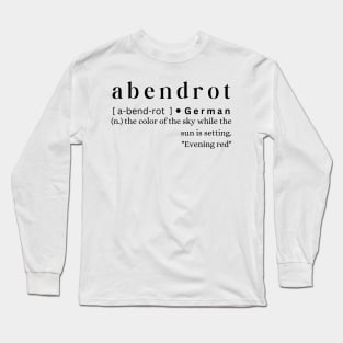 Abendrot Long Sleeve T-Shirt